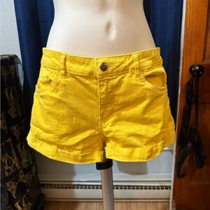H&M Bright Yellow Jean Shorts